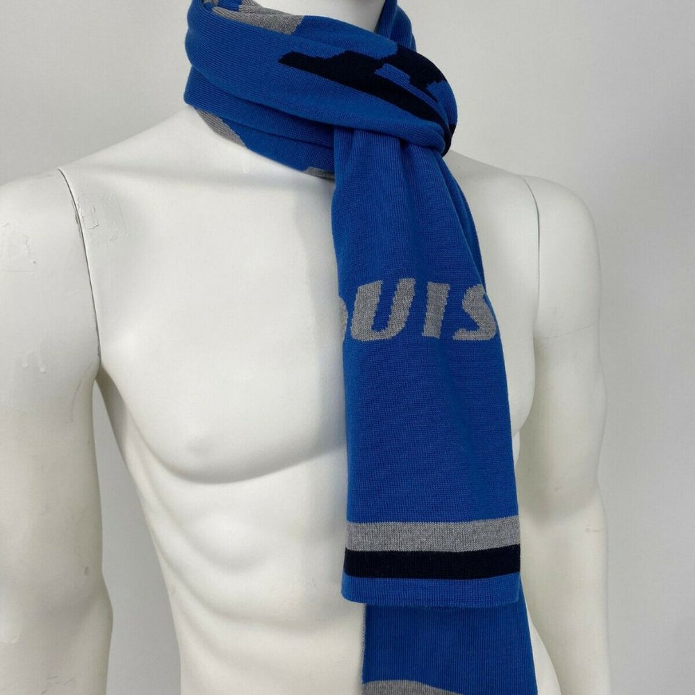 New Authentic Louis Vuitton 100% Wool LV Forward Scarf M73418 - Picture 11 of 12